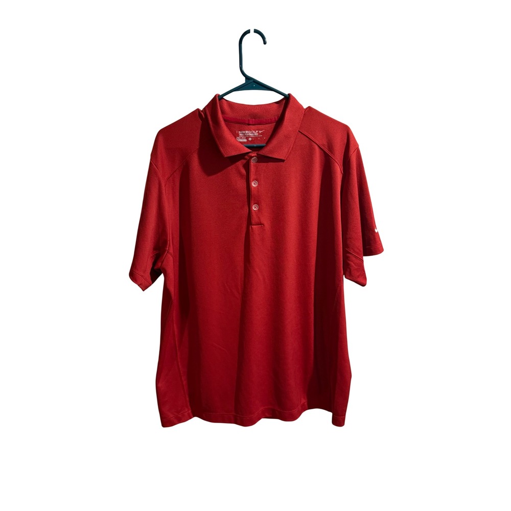 Nike‎ Golf Tour Performance Dri-FIT Red Polo Shirt Men's Large